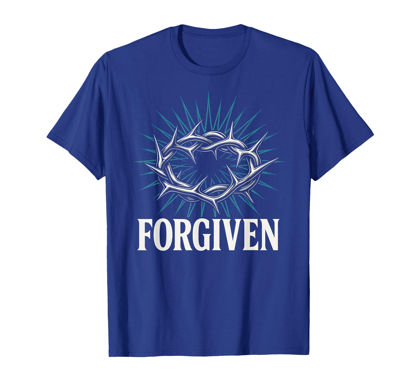Christian Y2K Faithwave Forgiven Crown of Thorns Christcore T-Shirt