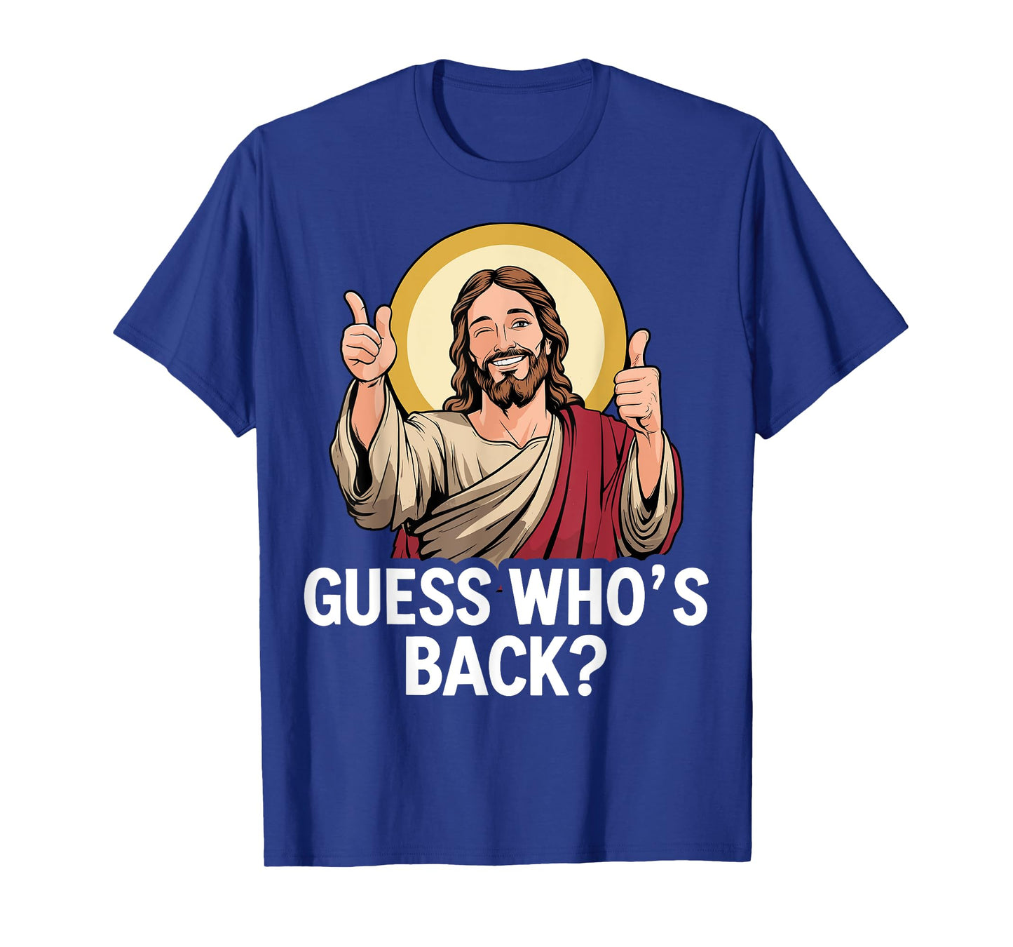 Guess whos back jesus for funny religious christian easter T-Shirt
