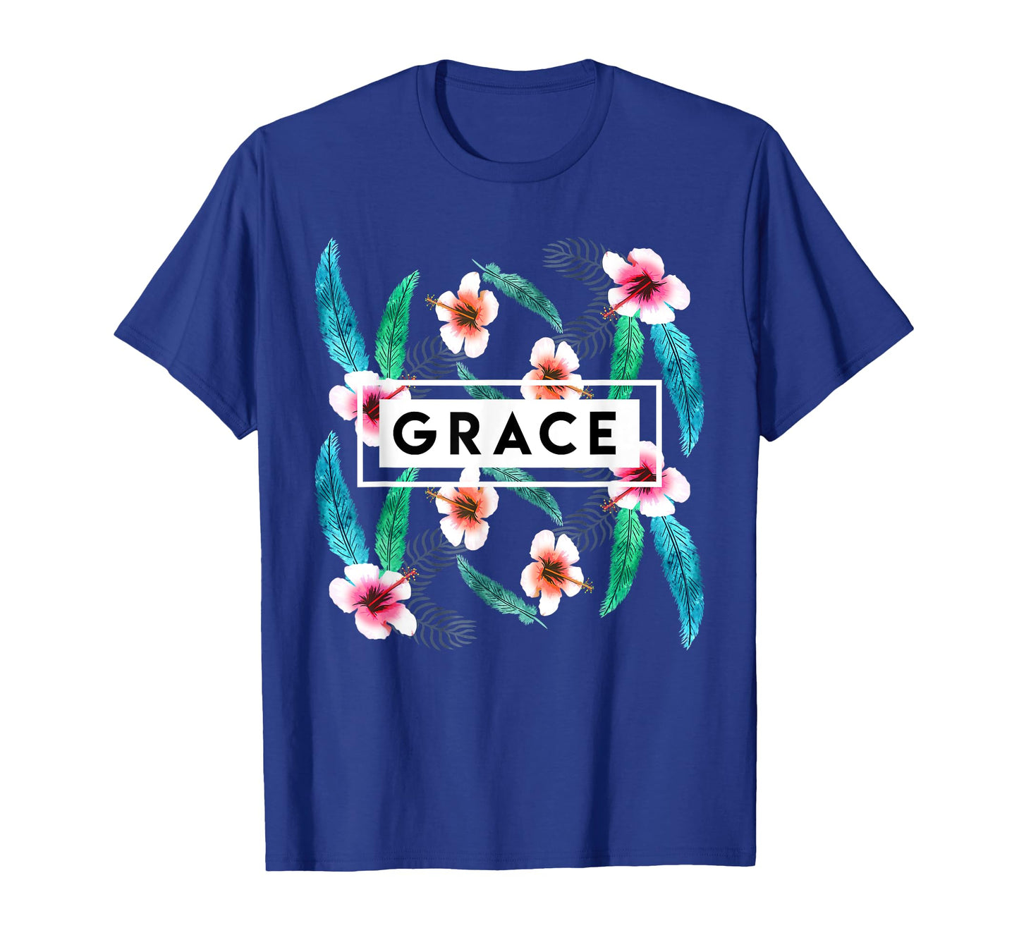 Grace On Flowers Religion Faith God Jesus Christian Gift T-Shirt
