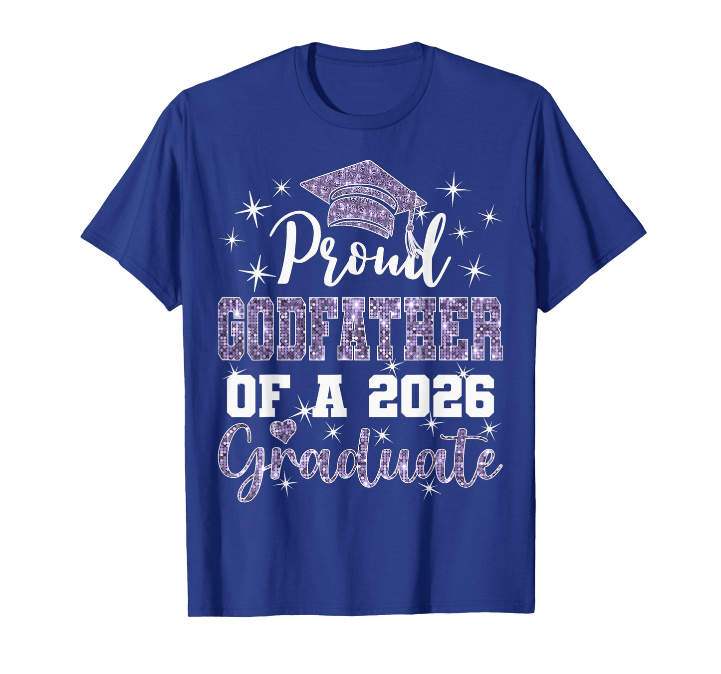 Super Proud Godfather of 2026 Graduate Graduation Family T-Shirt