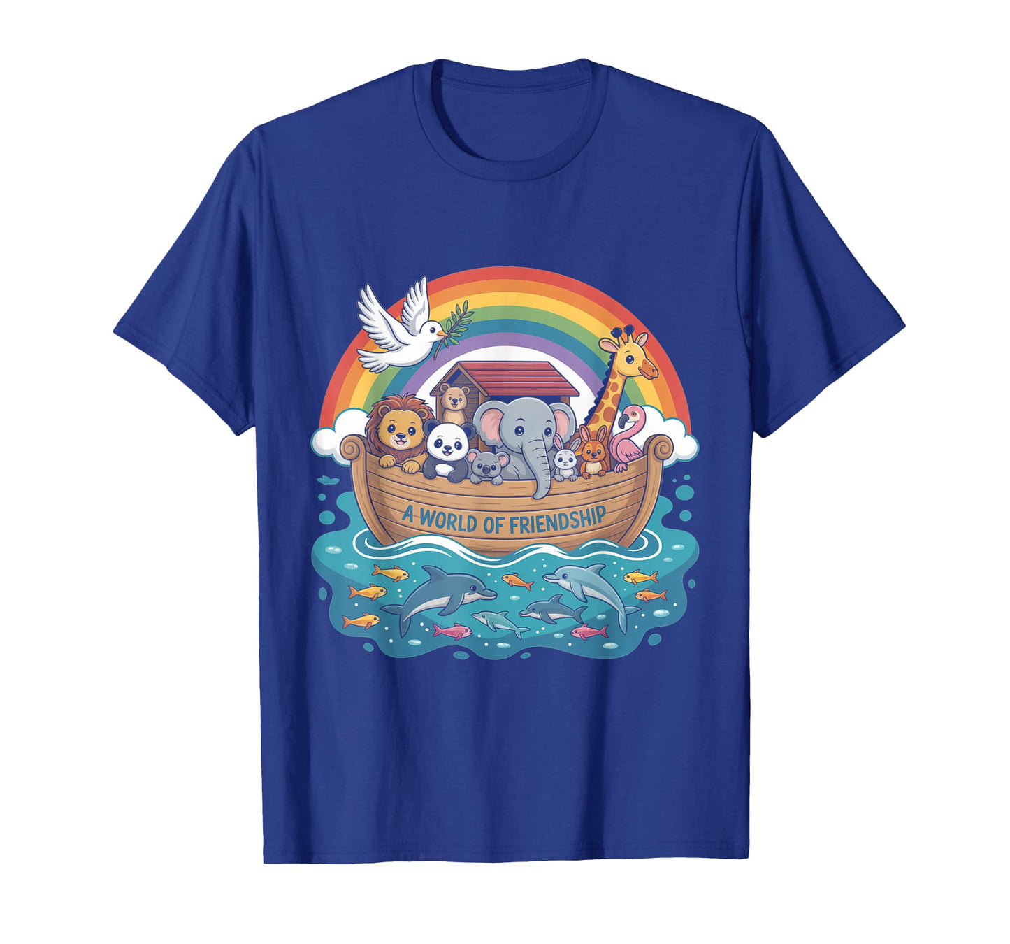 A World of Friendship Cute Noah’s Ark Tee T-Shirt