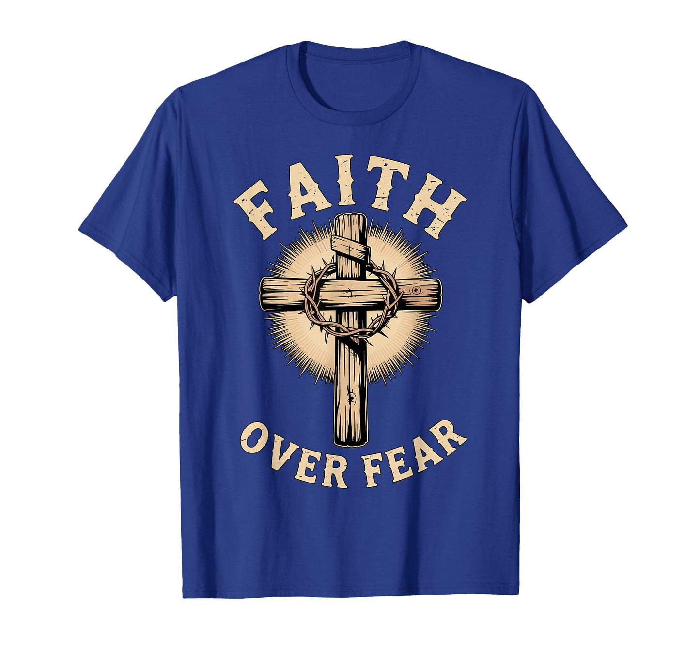 Faith Over Fear Christian Cross T-Shirt