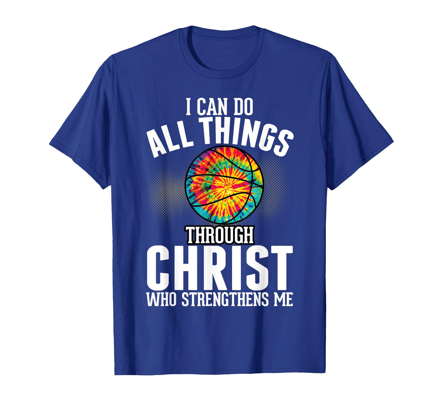 Christian Basketball Fun Men Boys Kids Religious Bible Verse T-Shirt