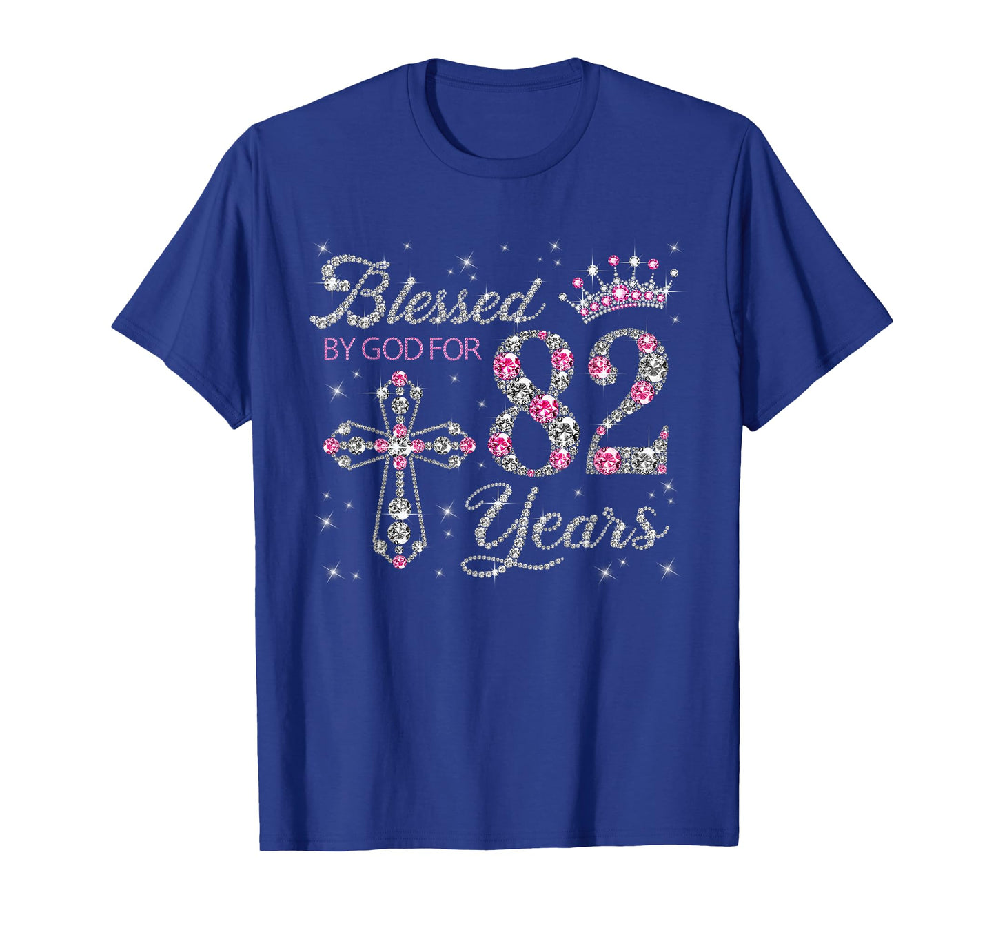 Blessed by God For 82 Years Old 82nd Birthday Gift For Women T-Shirt