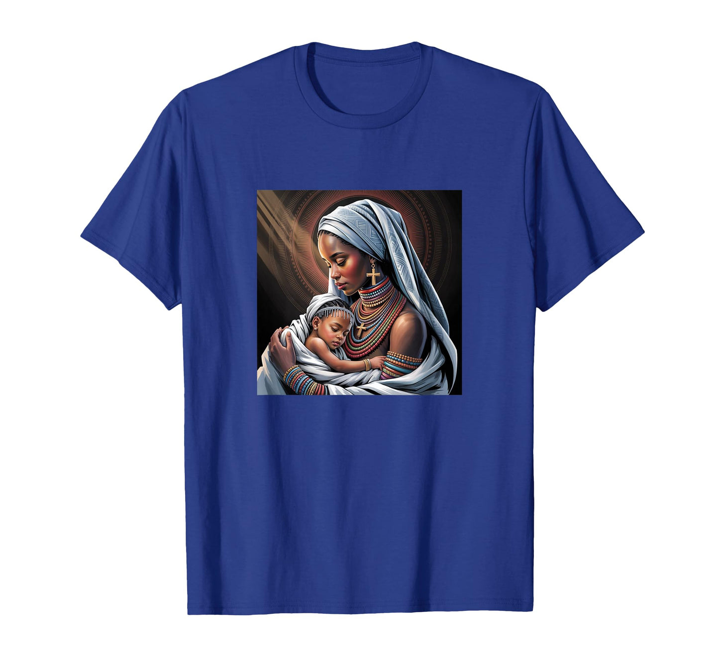 Black Mother & Child - Ethiopian Christian Inspired Tee T-Shirt