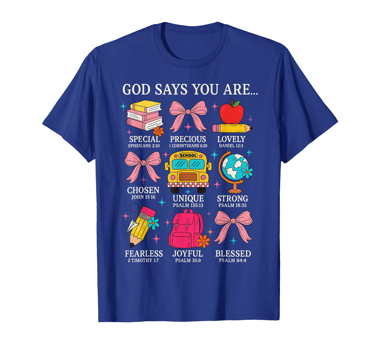 Kindergarten Teacher Christian God Says I Am Back To School T-Shirt