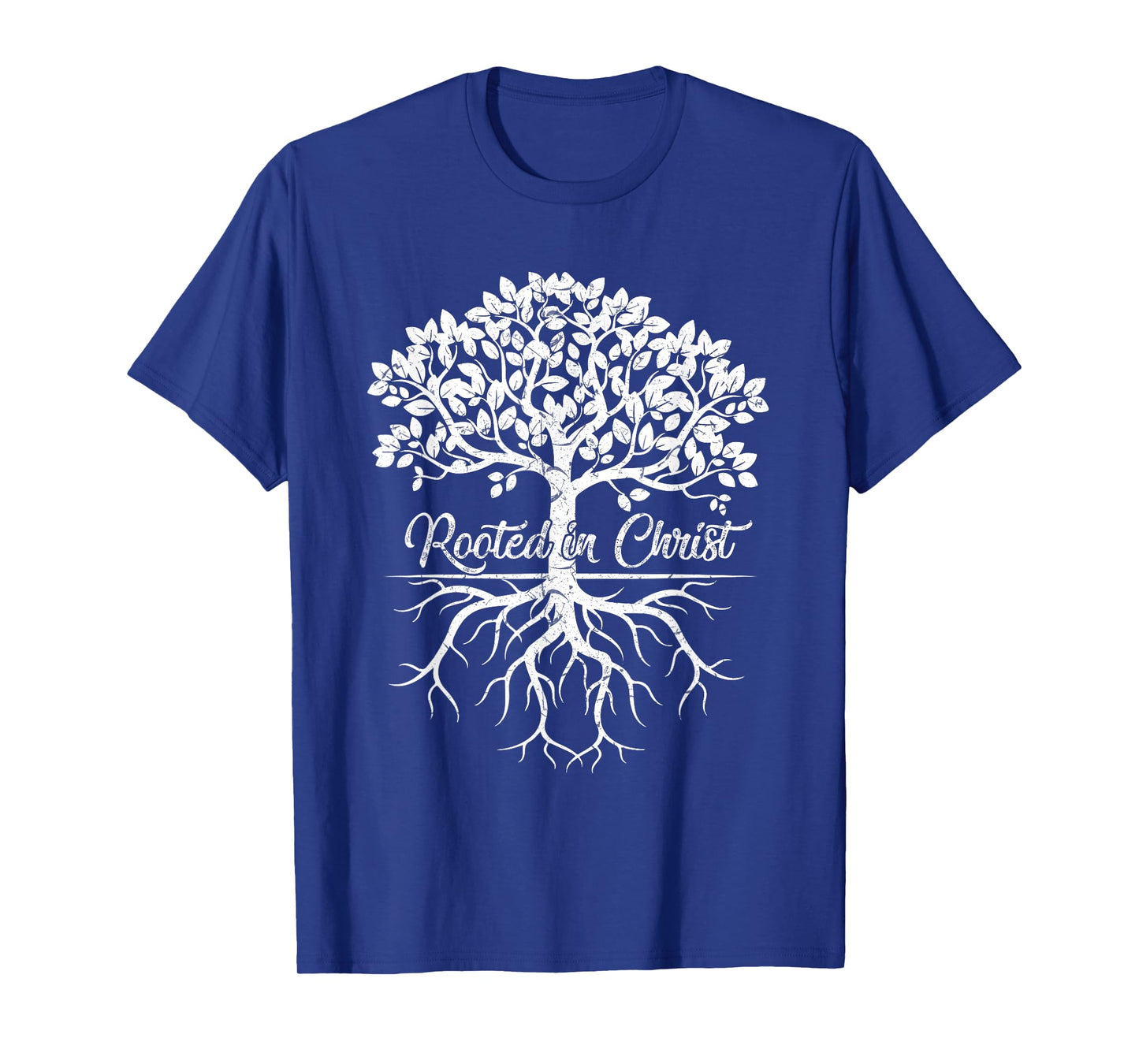 Cool Rooted in Christ Shirt Christian Faith Gift Bible Verse T-Shirt