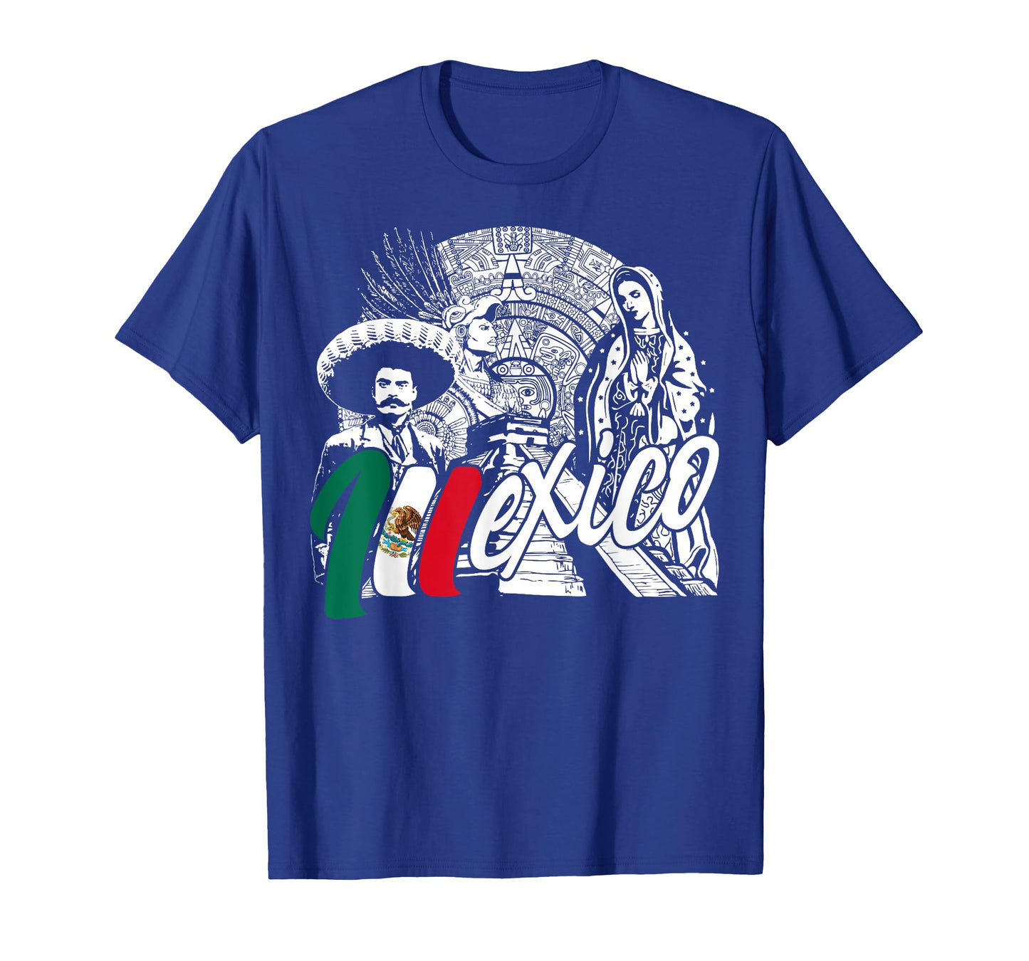 Mexico - Mexican Pride - Virgen de Guadalupe And History T-Shirt