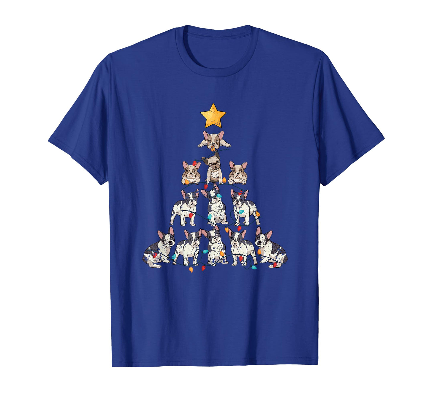 French Bulldog Christmas Tree Frenchie Dog Xmas PJs Pajamas T-Shirt