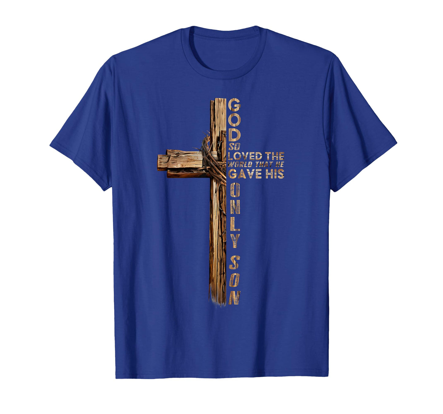 Christ Cross Christian John 3 16 God So Loved The World T-Shirt