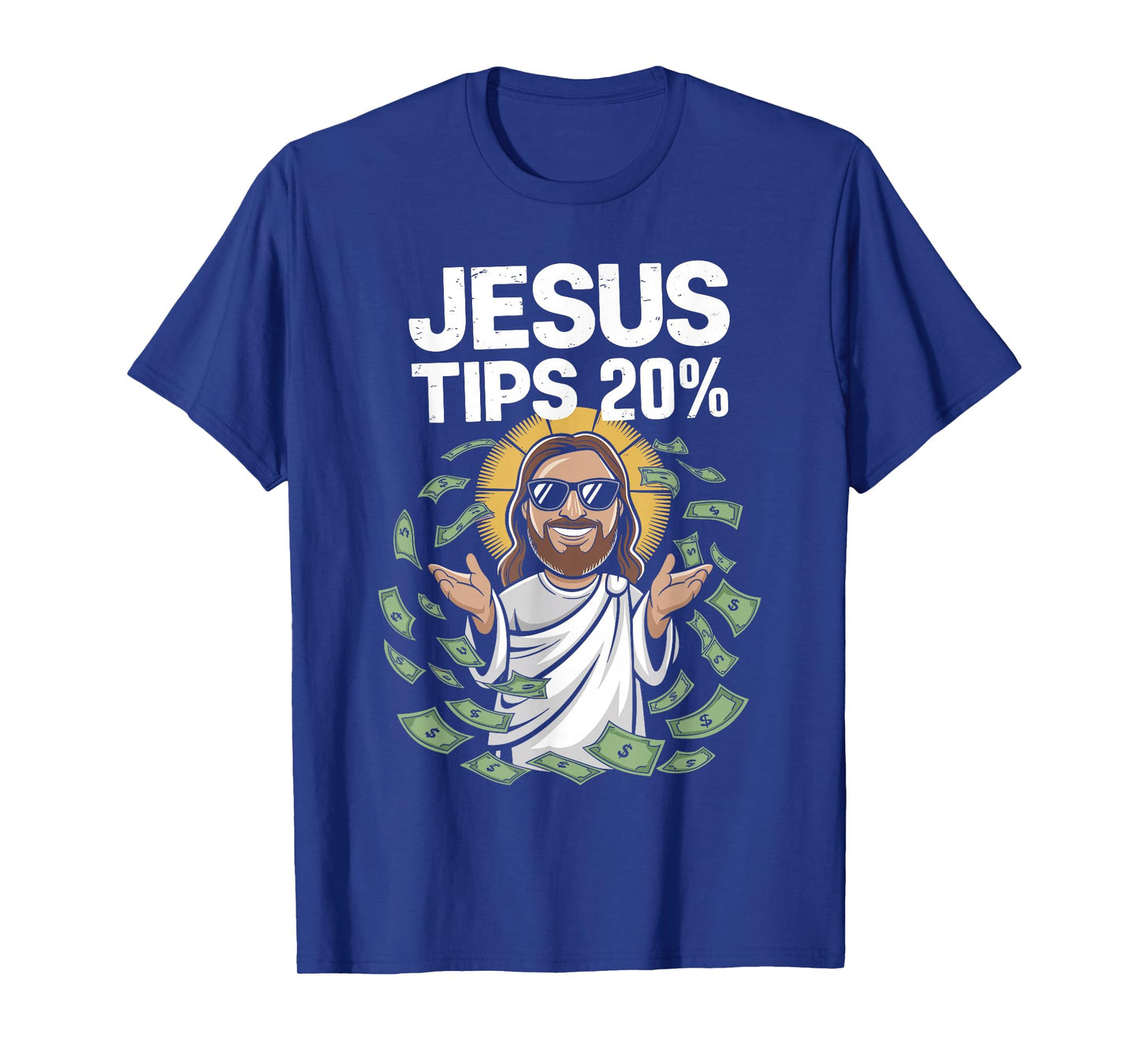 Jesus Tips 20 Percent Shirt Humorous Christian T-Shirt