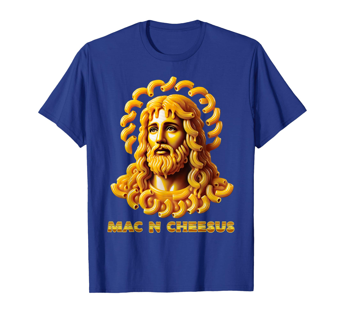 Macaroni And Cheese Jesus Funny Christian Mac N Cheesus Meme T-Shirt