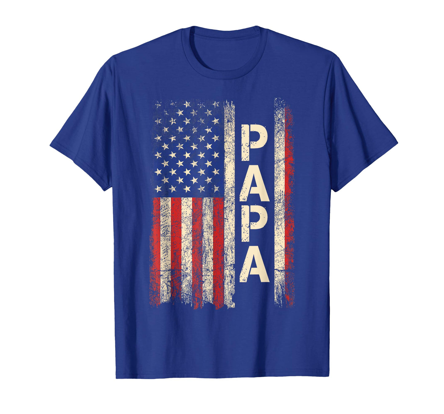 Papa American Flag Father's Day For Men T-Shirt
