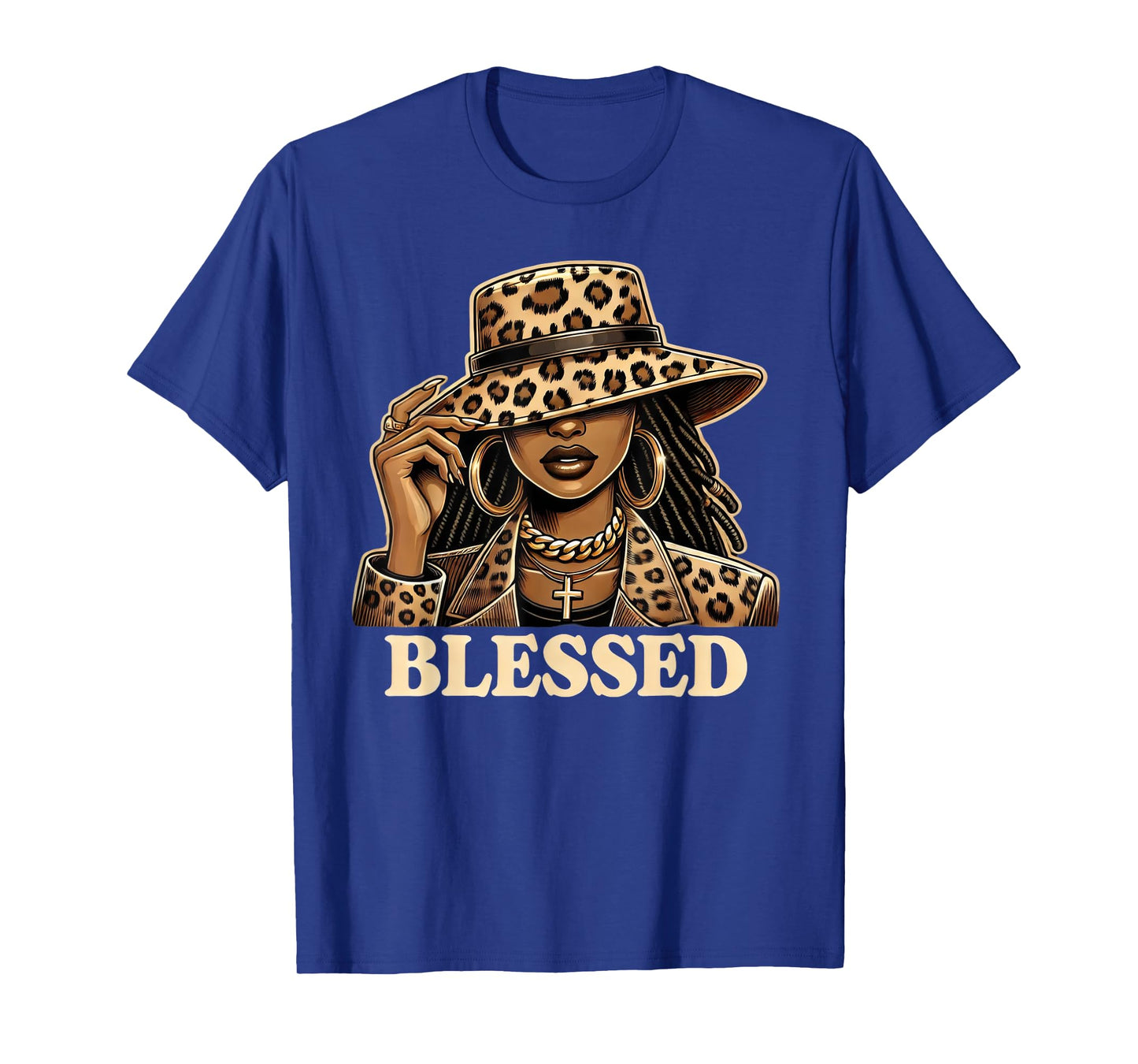 Blessed Black Cowgirl Western Swag African Christian Woman T-Shirt