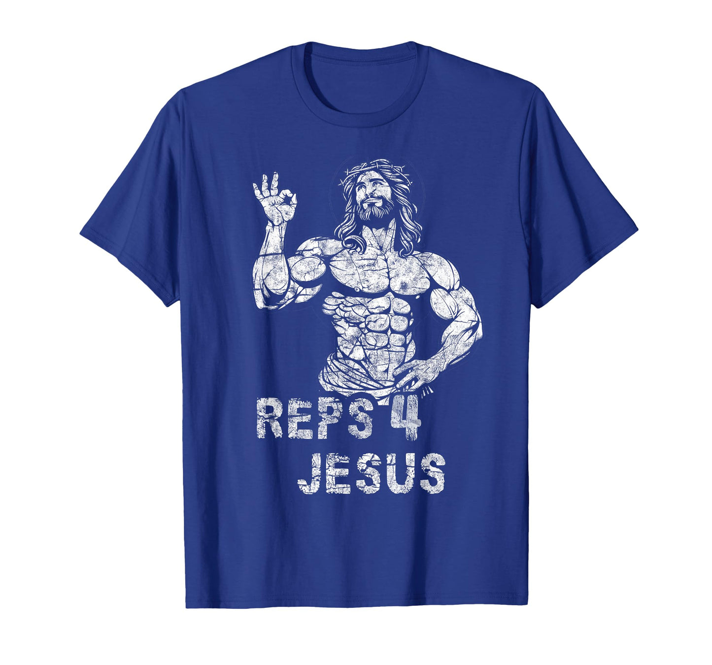 Funny Christian Reps 4 Jesus Funny Workout Bodybuilding Gym T-Shirt