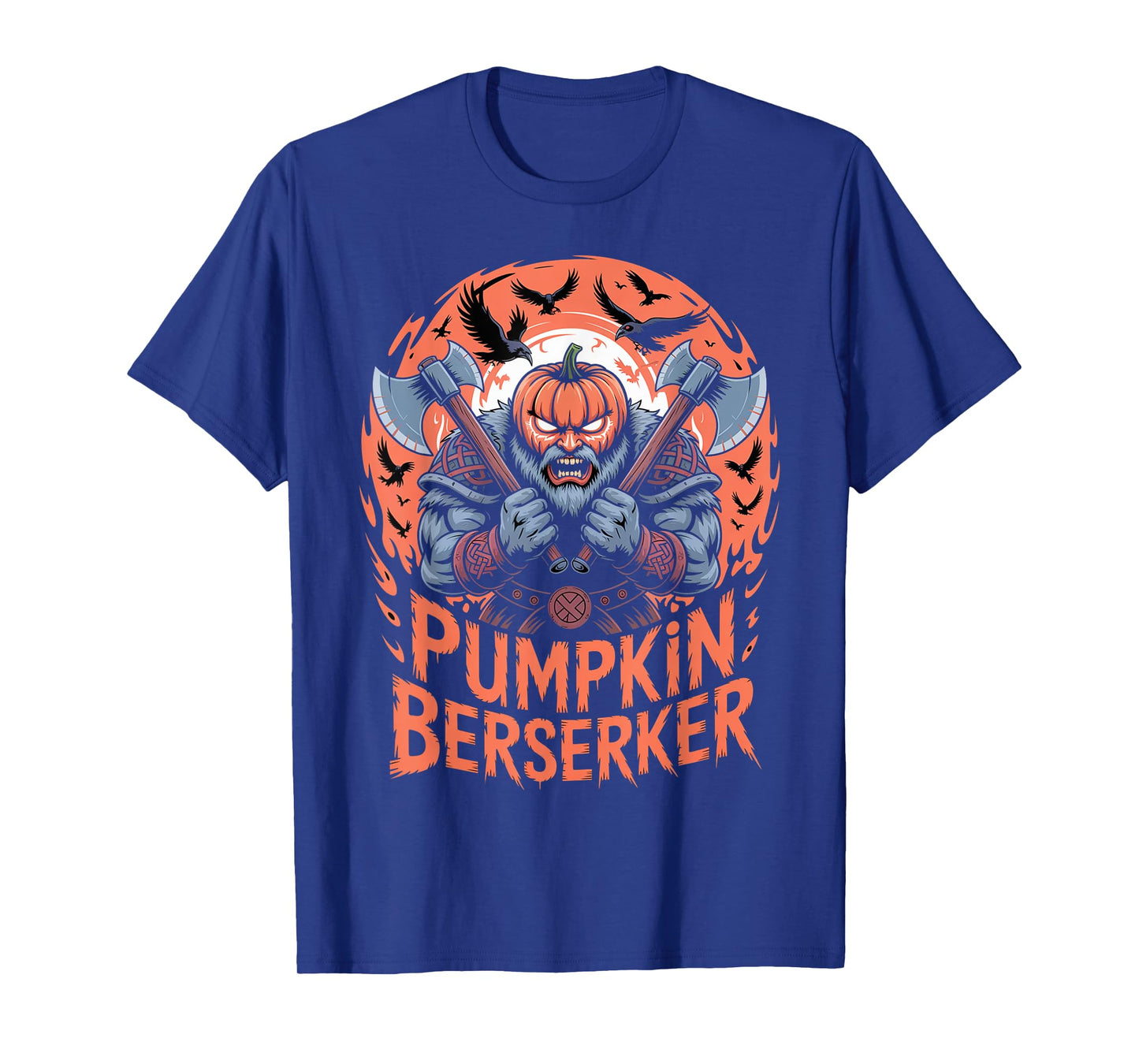Nordic Mythology Pumpkin - Halloween Viking Berserker T-Shirt