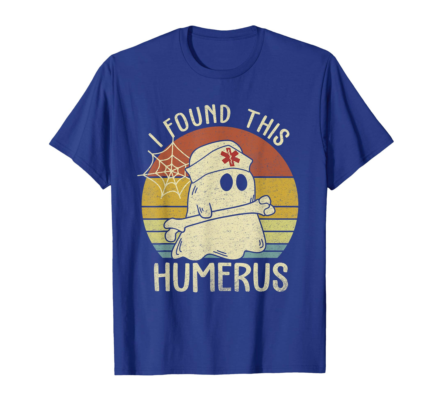 I Found This Humerus Halloween Nurse Nursing Ghost Humorous T-Shirt