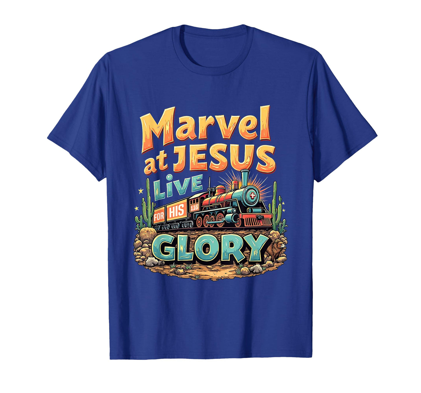 VBS 2025 His Glory Junction Train True North Christian Camp T-Shirt