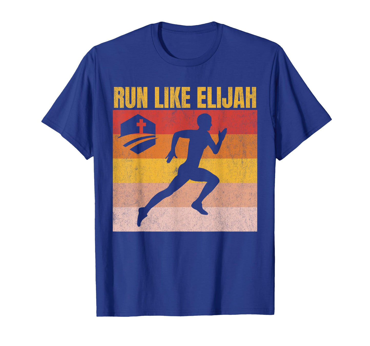 Christian Running, Run Like Elijah, Christian Runner T-Shirt