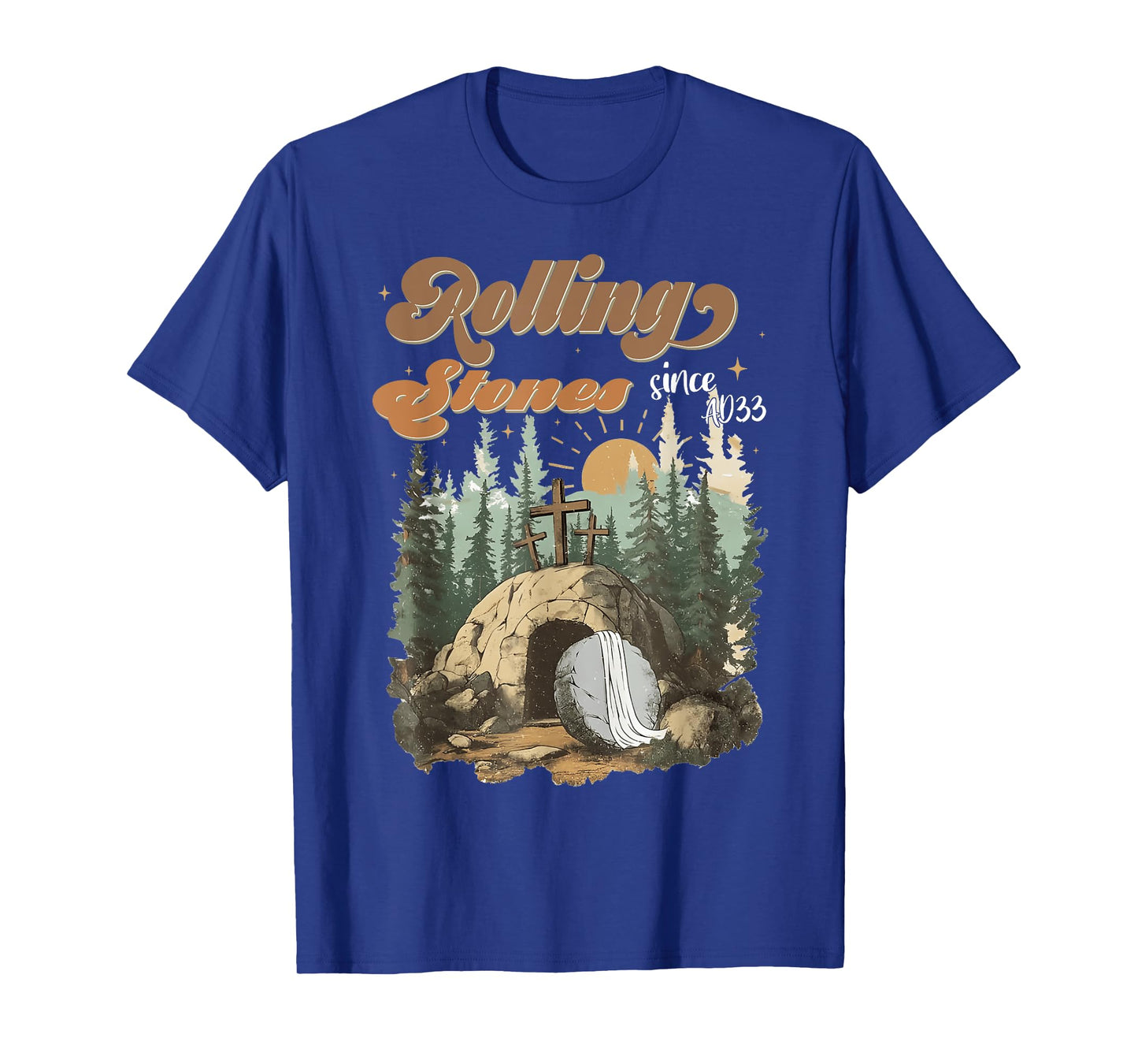 The Stone Was Rolled Away He Is Risen Ad 33 Easter Christian T-Shirt