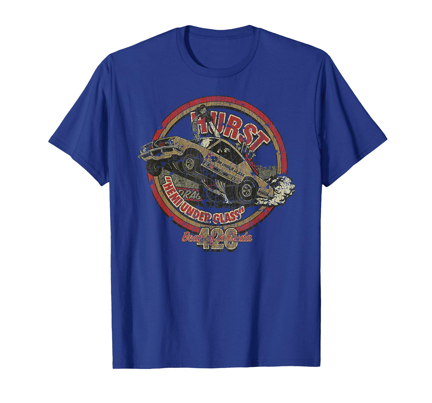 426 Hemi 'Bear of a Cuda' Barracuda T-Shirt, Small, Black