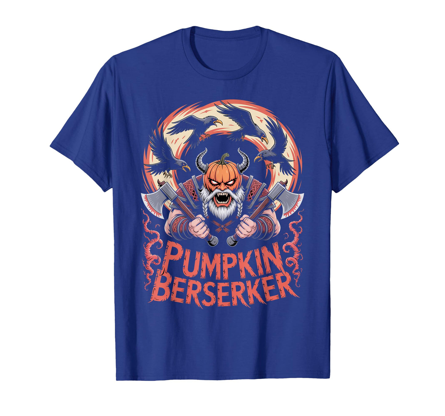 Viking Mythology Pumpkin - Halloween Norse Berserker T-Shirt
