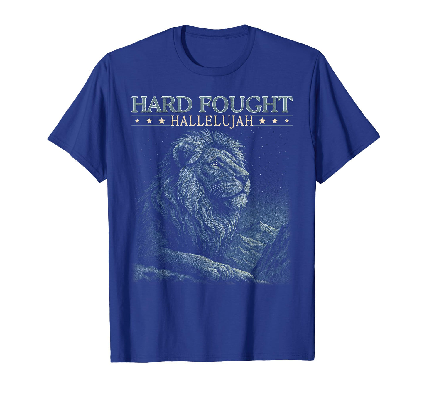 Hard Fought Hallelujah Christian Bible Verse Jesus Religious T-Shirt