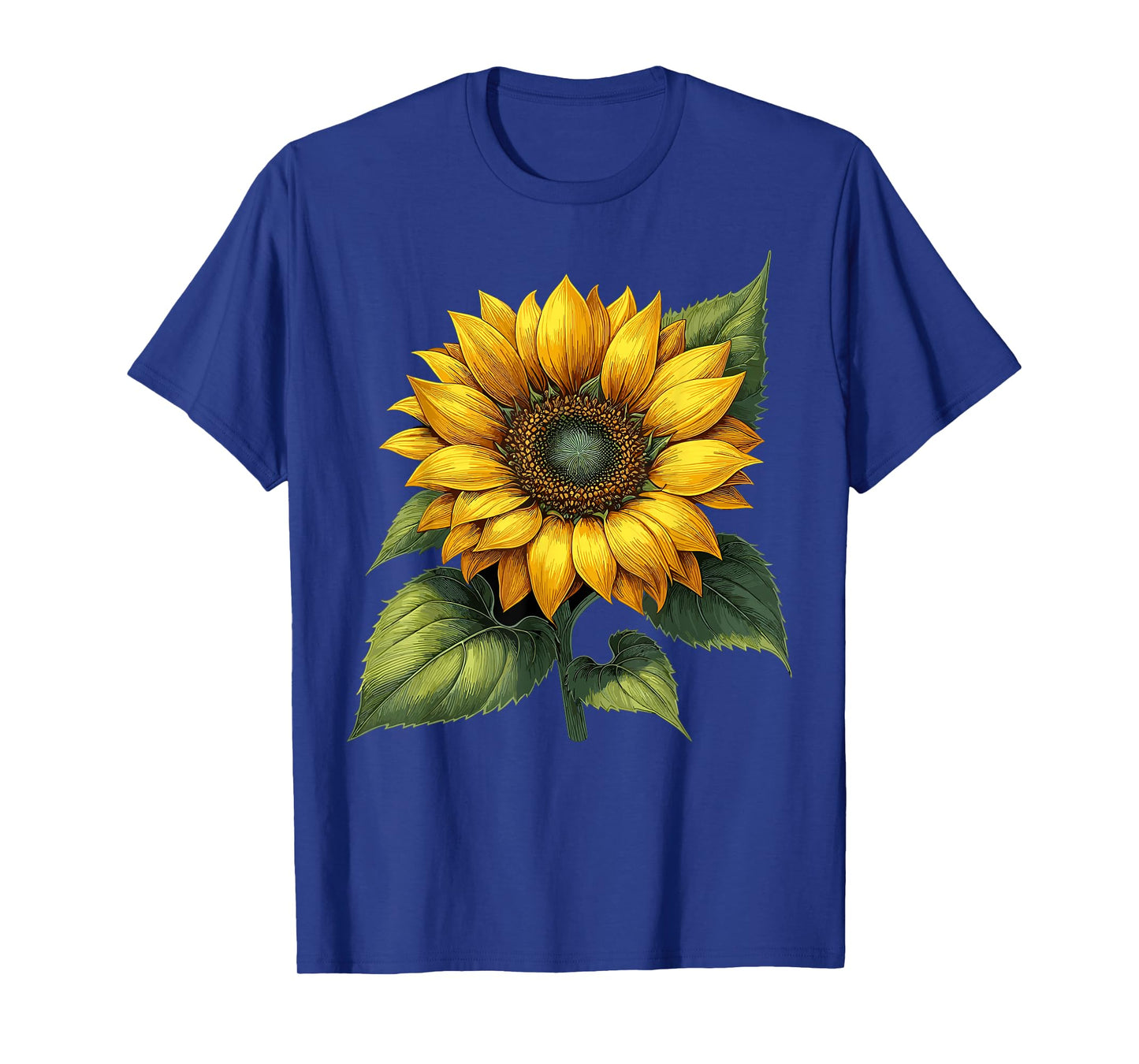 Yellow Sunflower Watercolor Floral Positivity T-Shirt