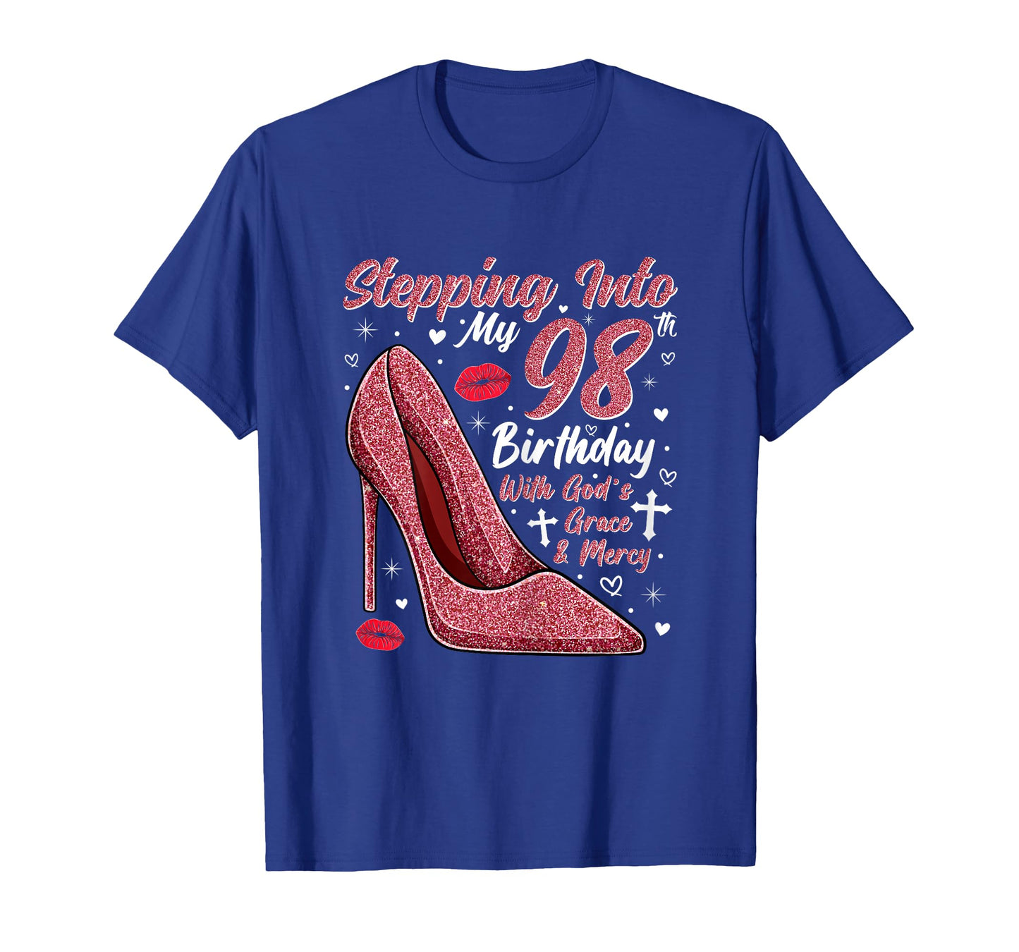 Stepping Into My 98th Birthday Ladies 98 Year Old T-Shirt