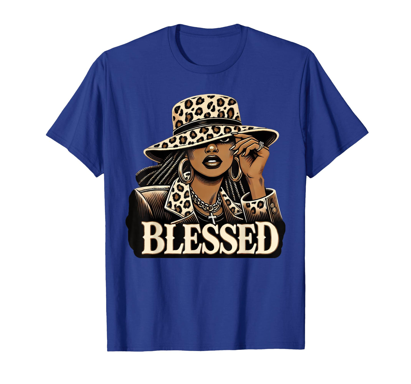 Blessed Black Cowgirl Western Swag African Christian Woman T-Shirt