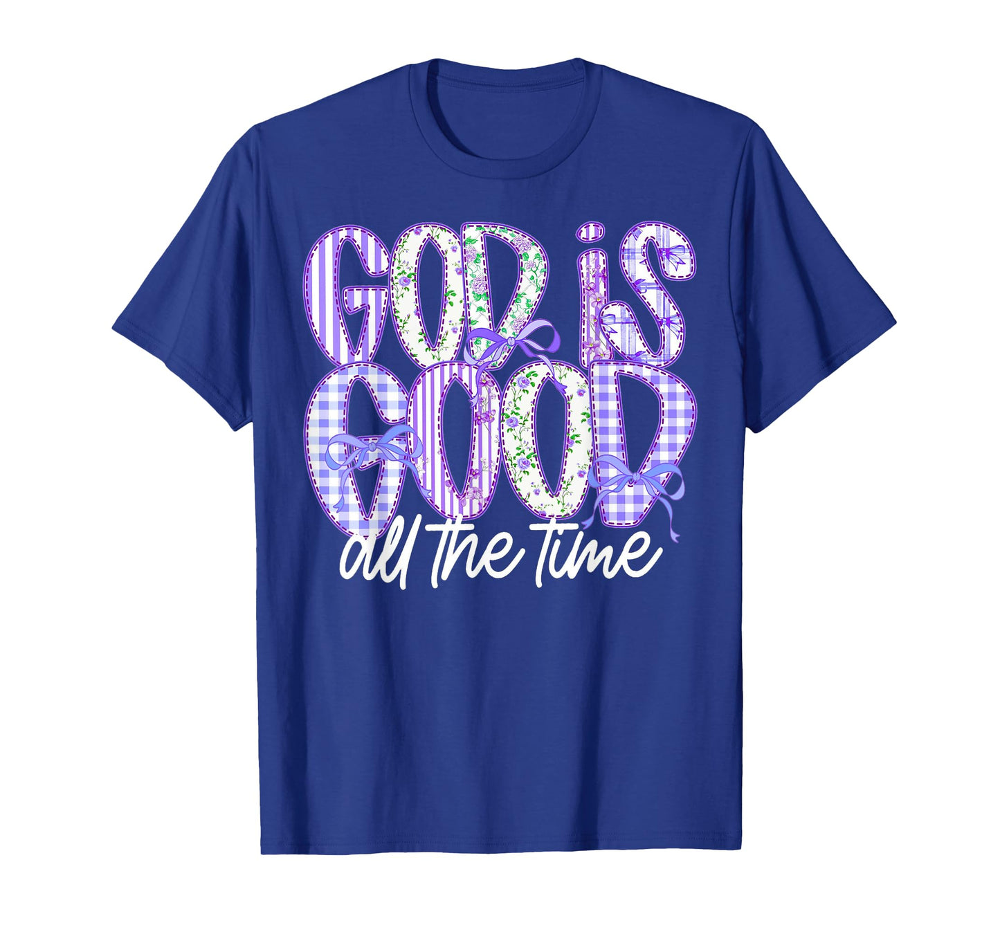 God is Good All The Time Preppy Boho Christian Bible Verse T-Shirt