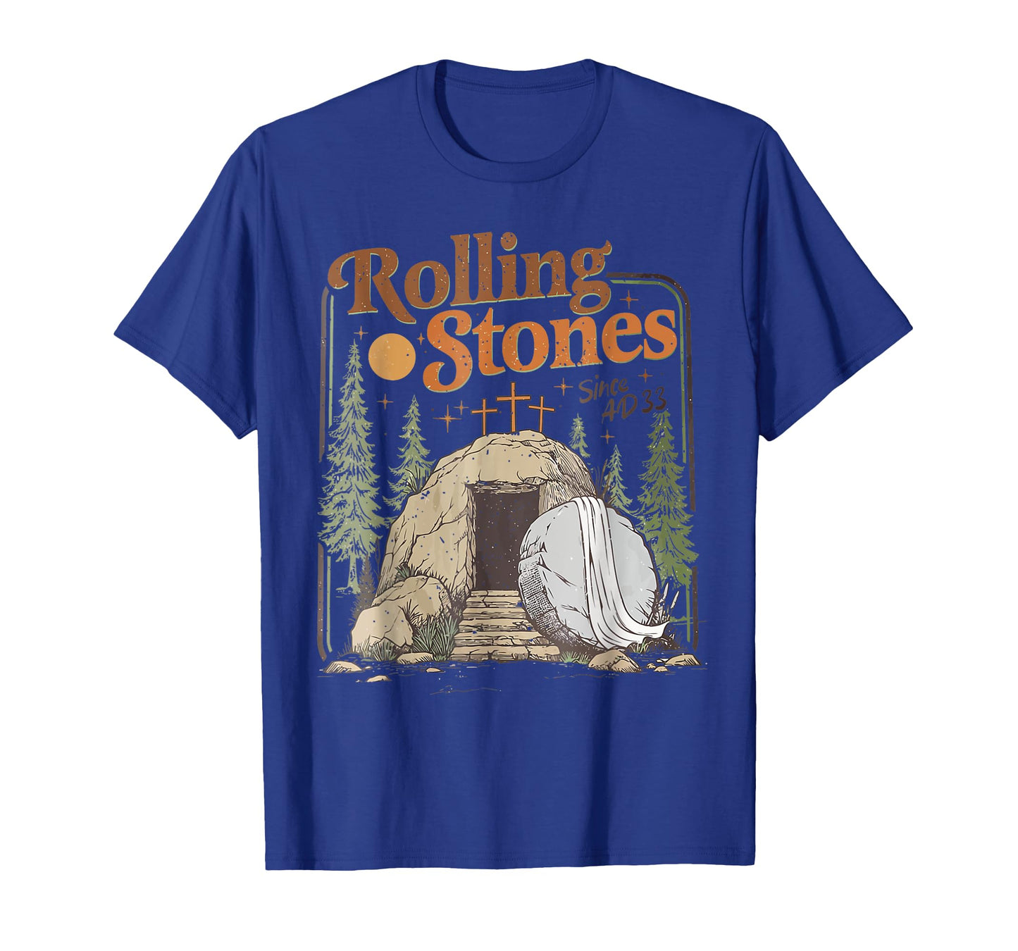 The Stone Was Rolled Away He Is Alive Retro Christian Easter T-Shirt
