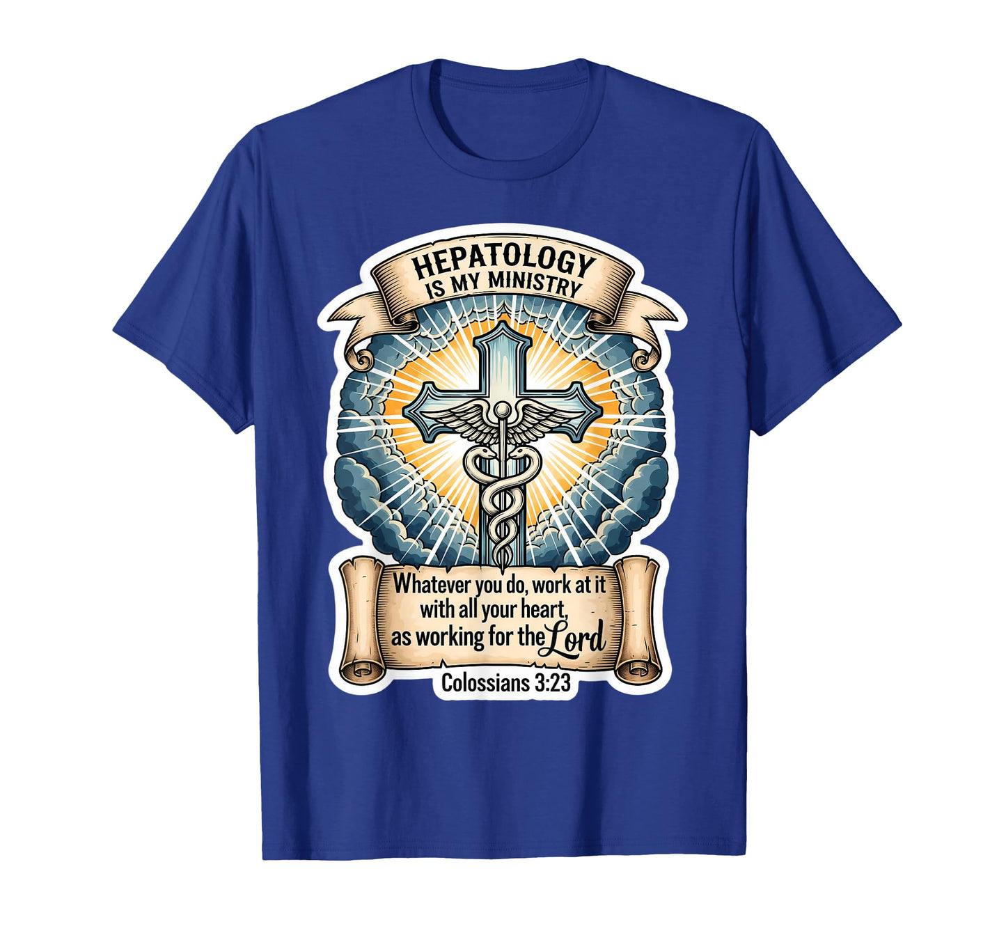Christian Hepatologist Hepatology is My Ministry Doctor God T-Shirt