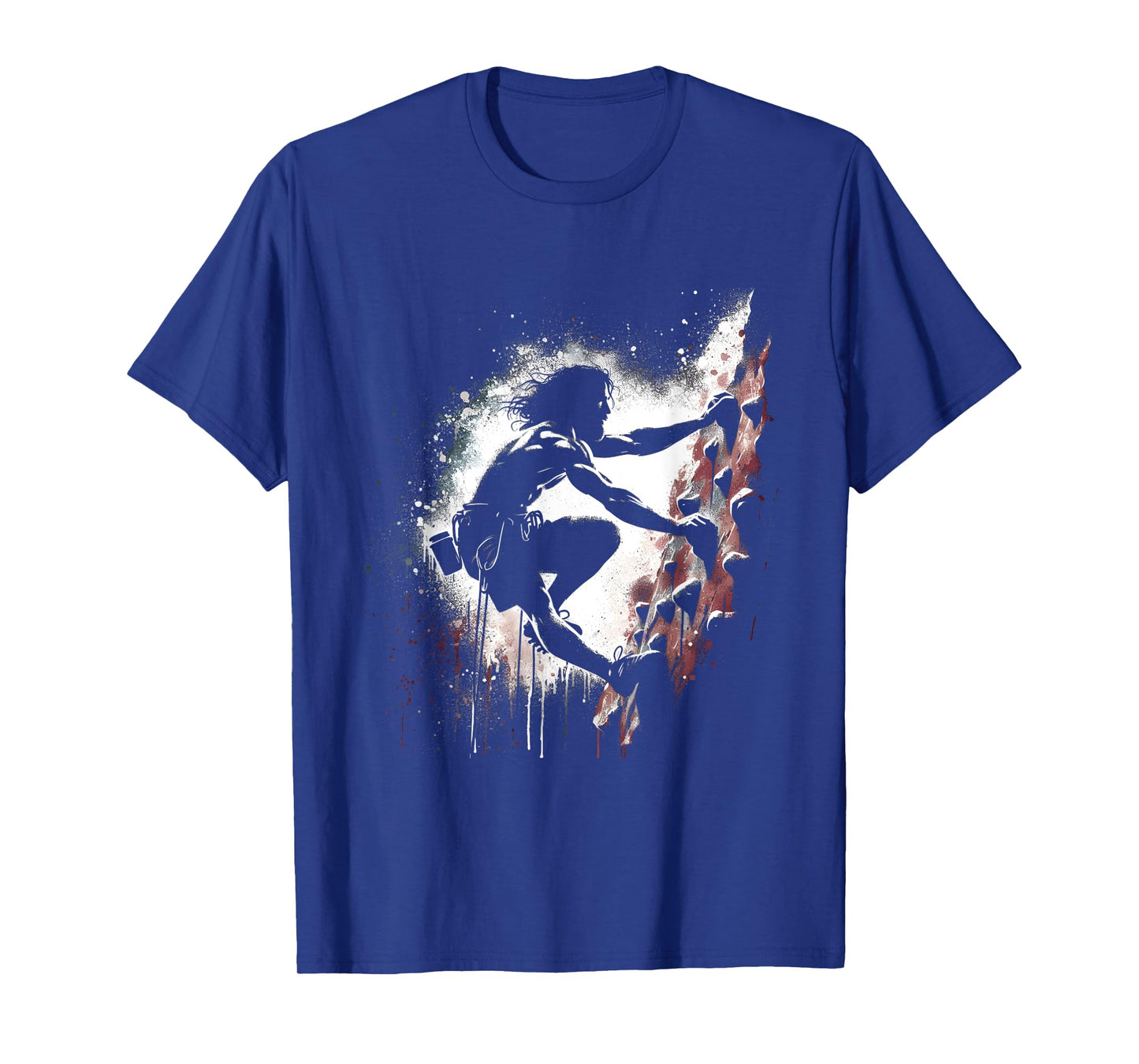Jesus Rock Climbing - Funny Christian Religious Wall Climber T-Shirt