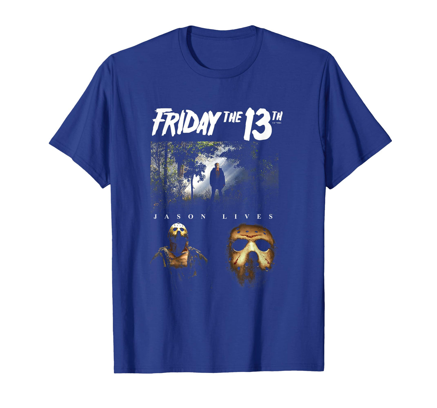Friday The 13th Iconic Jason Voorhees Lives Big Chest Poster T-Shirt