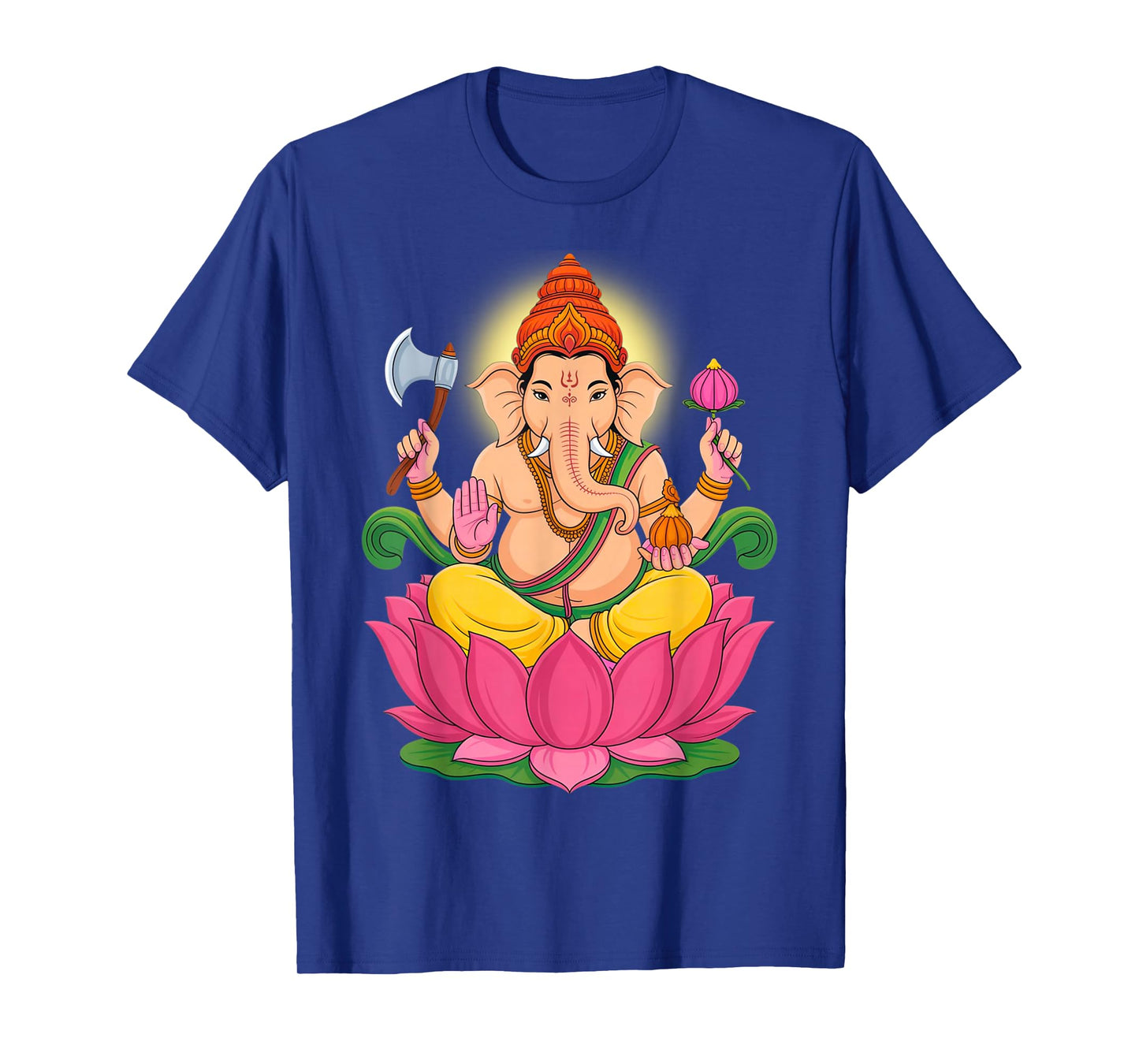 Hindu Ganesha Puja Elephant God India Meditation Yoga Murti T-Shirt