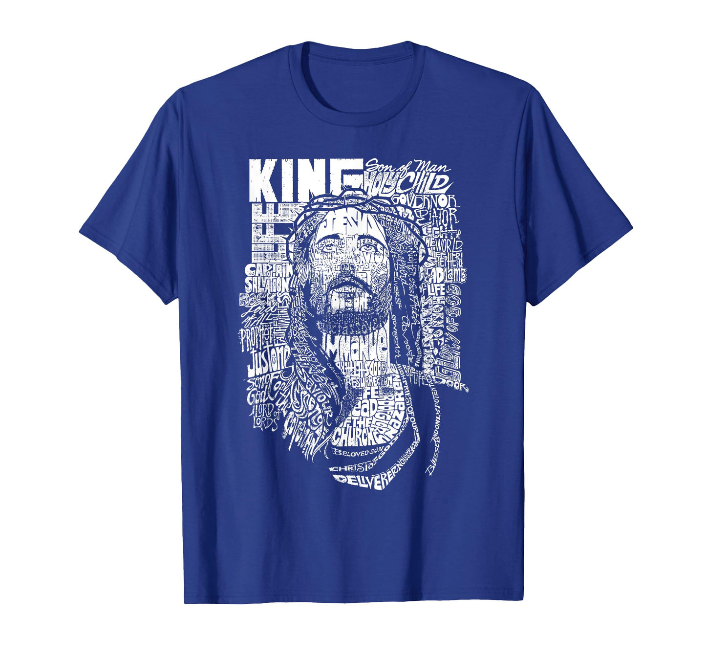 Inspirational Jesus Typography Artwork Holy Savior T-Shirt