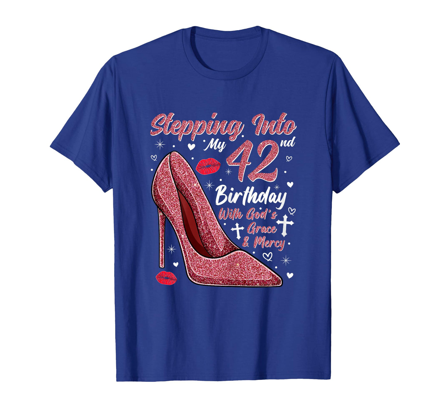 Stepping Into My 42nd Birthday Ladies 42 Year Old T-Shirt