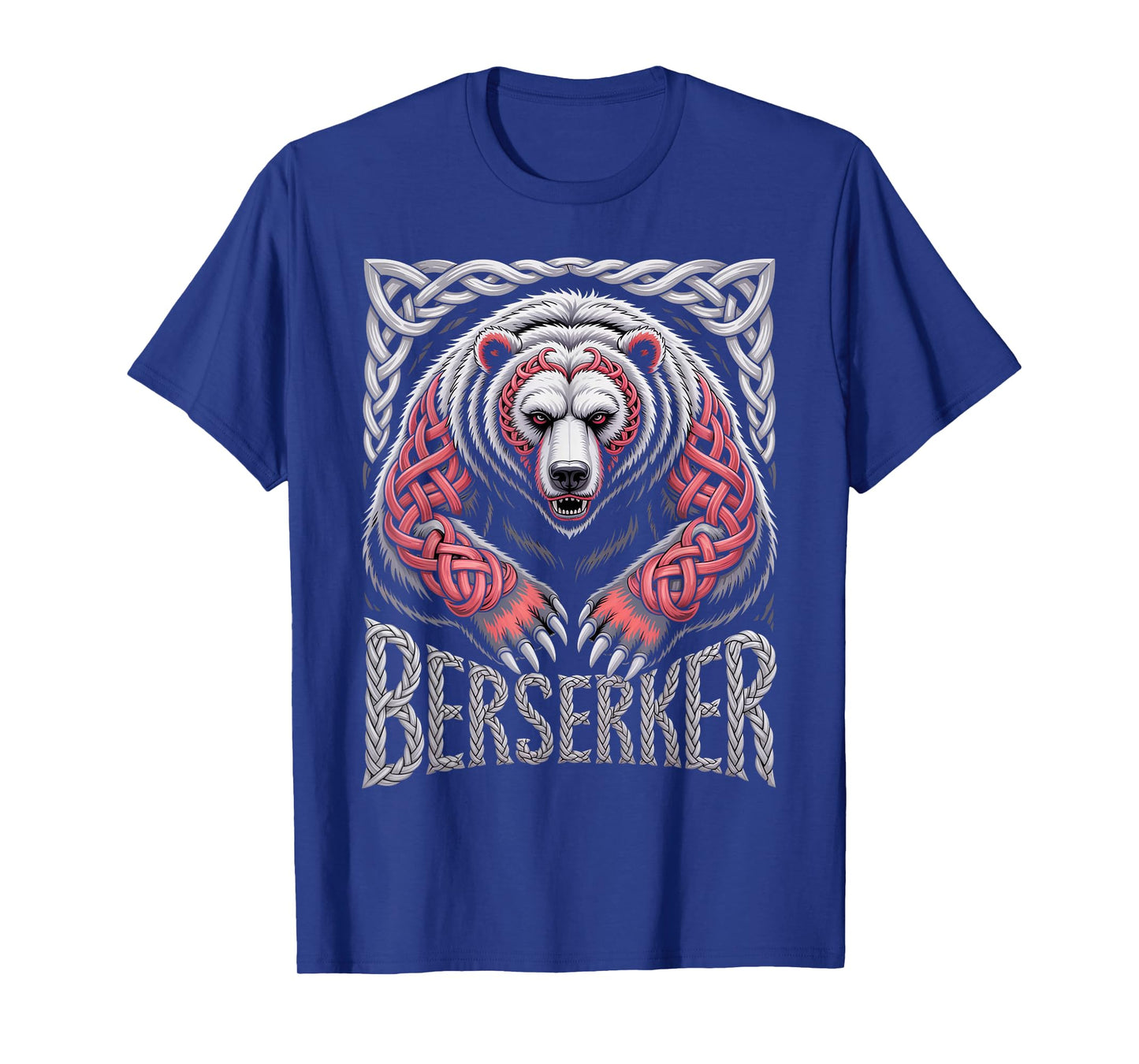Celtic Knotwork Berserker Bear Nordic Warrior Viking Spirit T-Shirt