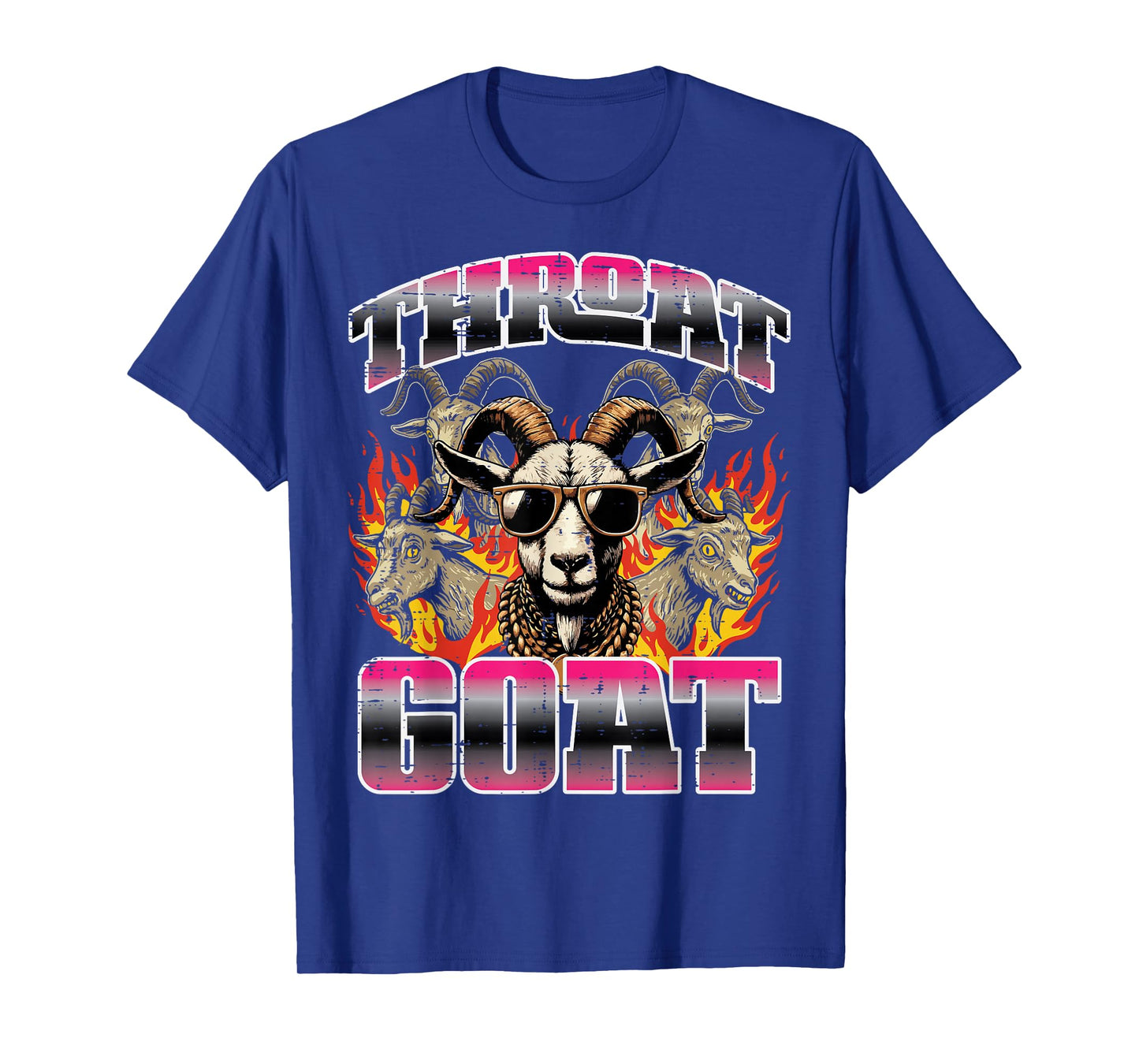 Inappropriate Throat Goat Funny Adult Humor Joke Women Men T-Shirt