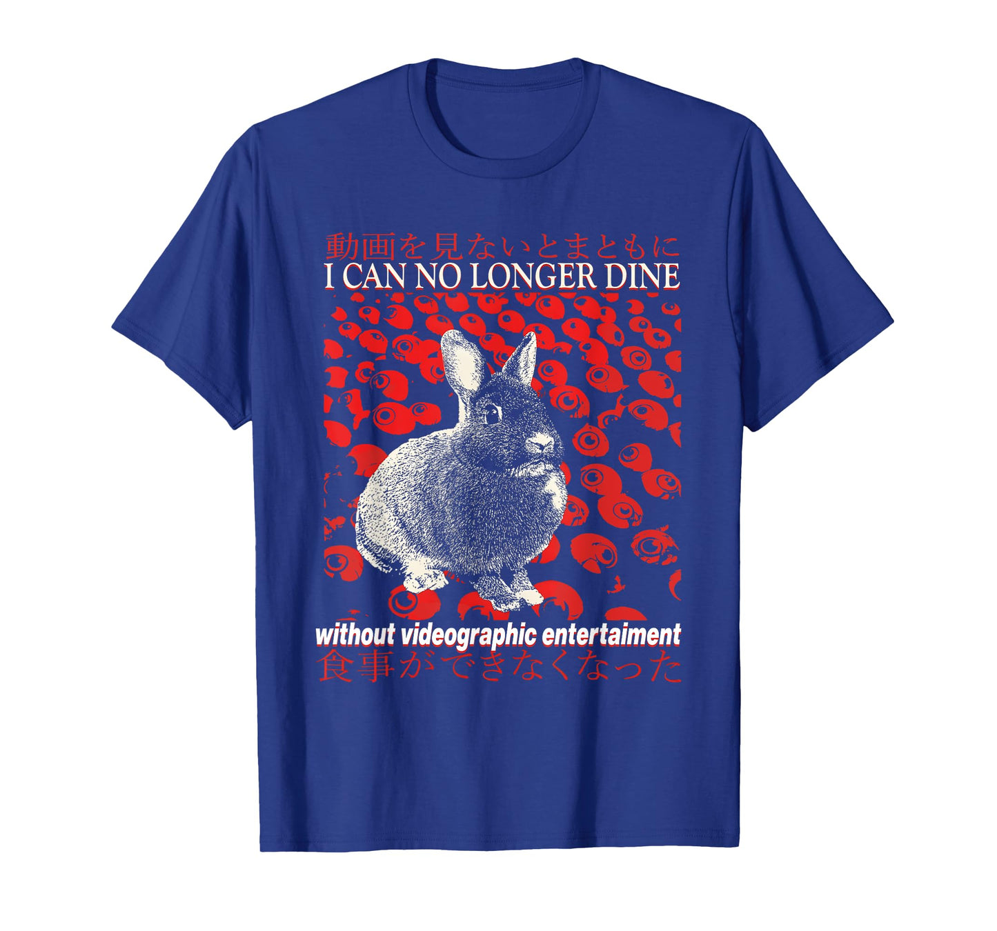 I Can No Longer Dine Rabbit Vintage Japanese T-Shirt