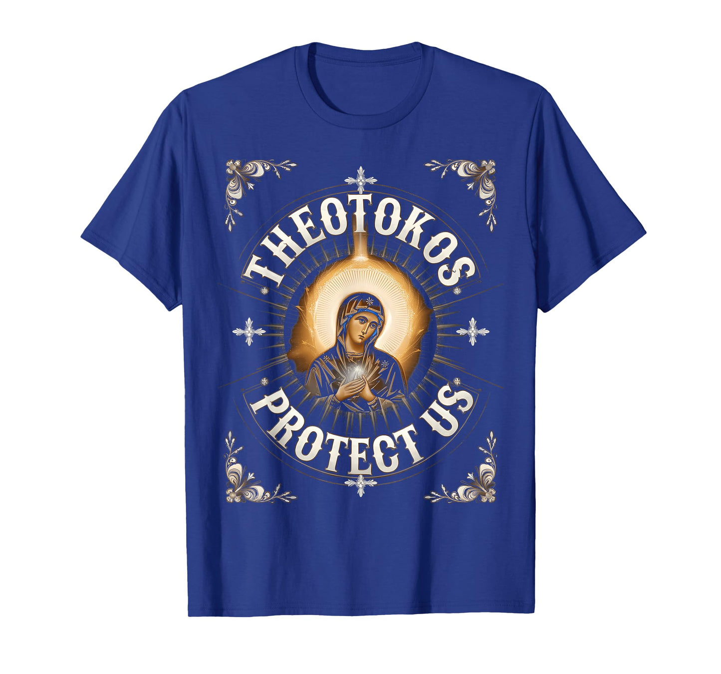Theotokos Protect Us Orthodox Christian Holy Mary T-Shirt