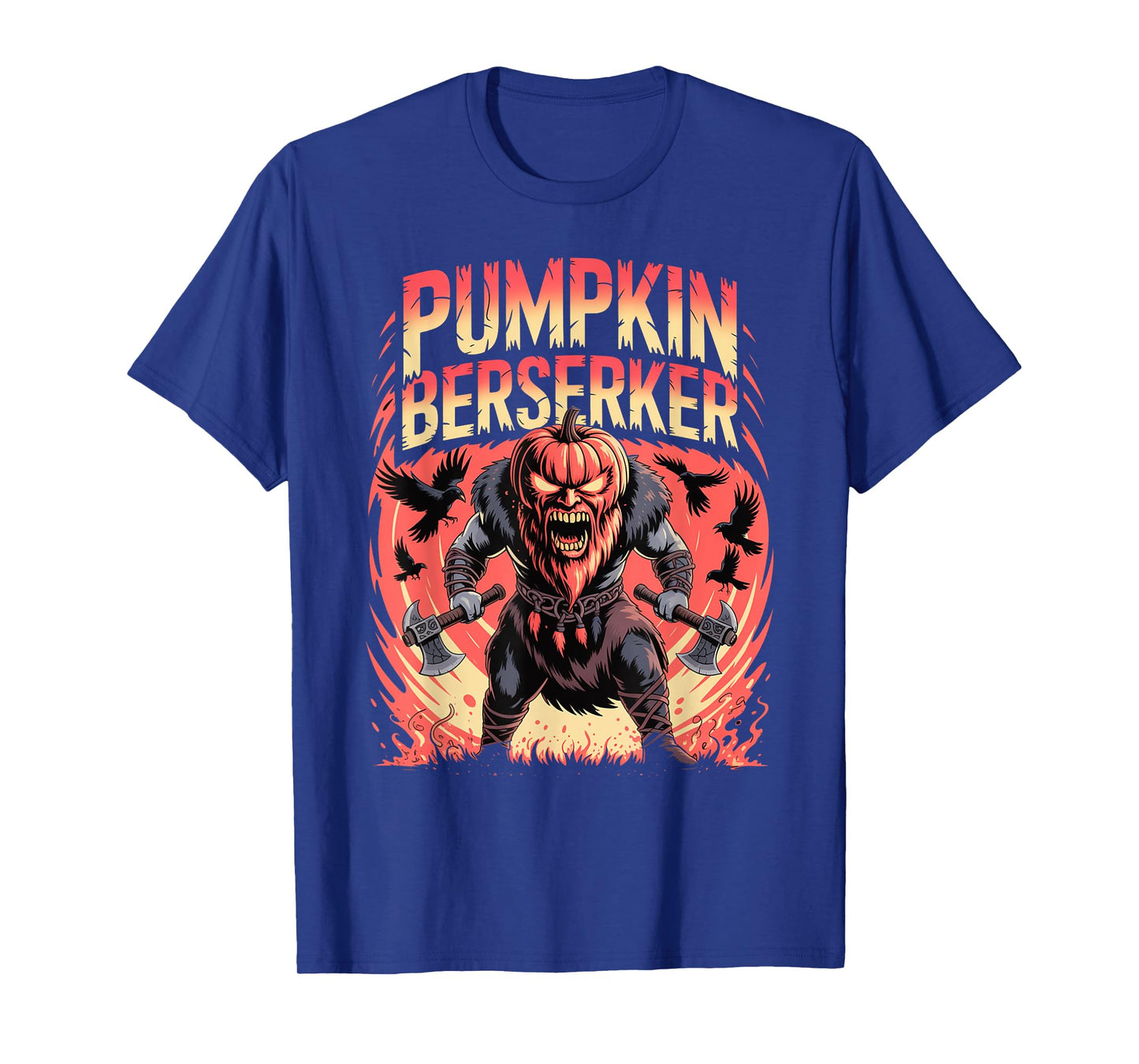 Nordic Mythology Pumpkin - Halloween Norse Berserker T-Shirt