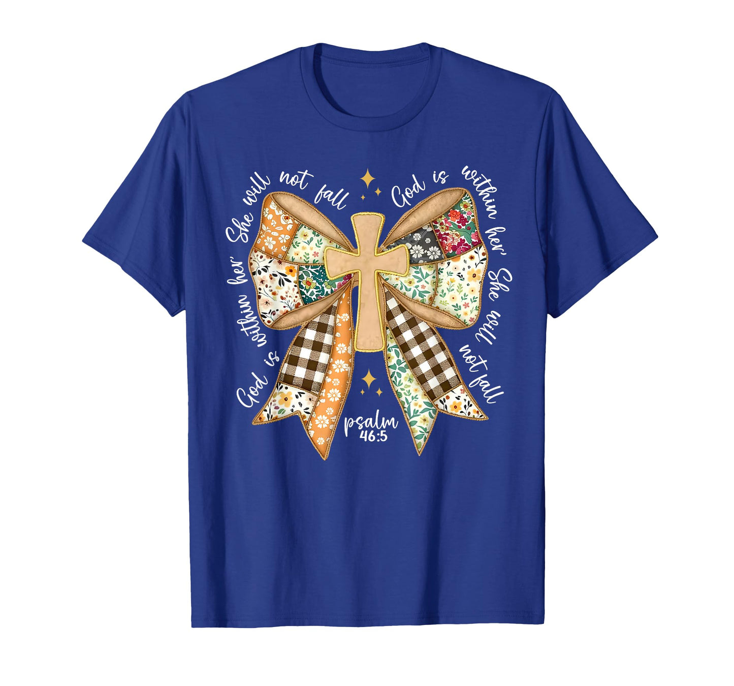 Jesus God is Within Her Coquette Christian Faith Cute T-Shirt