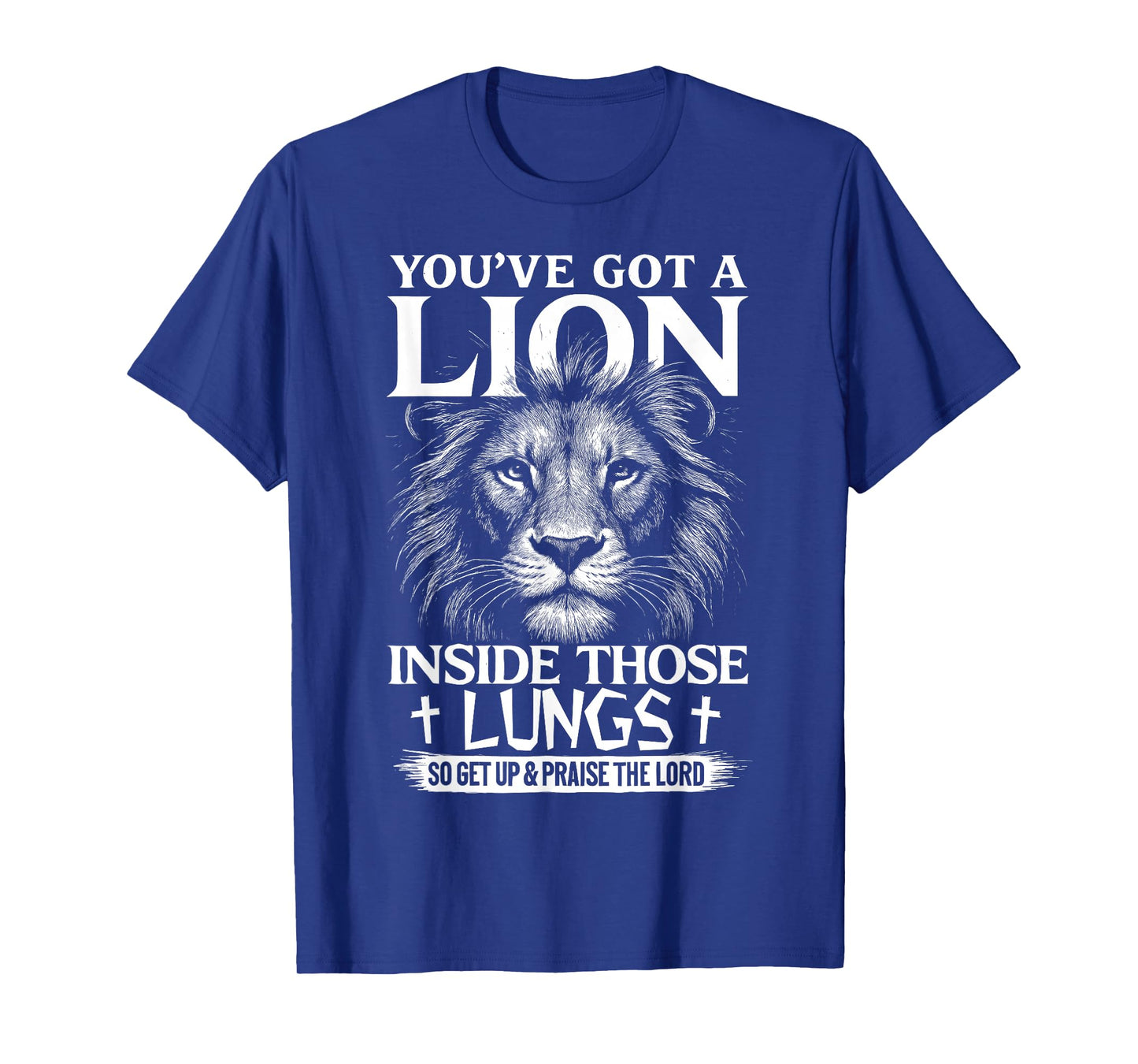 Christian Lion Praise The Lord Worship Faith T-Shirt
