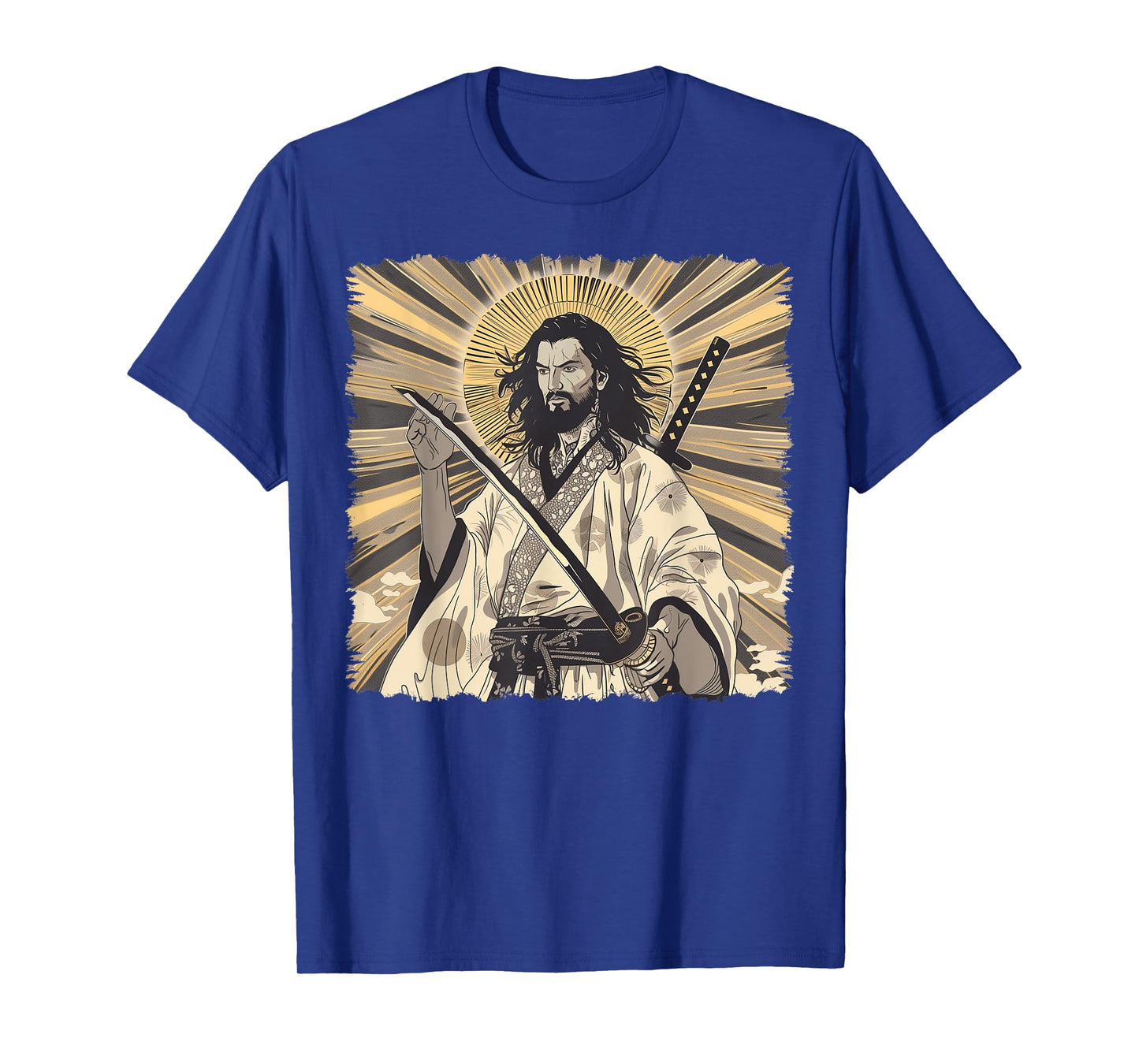 Jesus Christian Religious Japanese Art Samurai T-Shirt