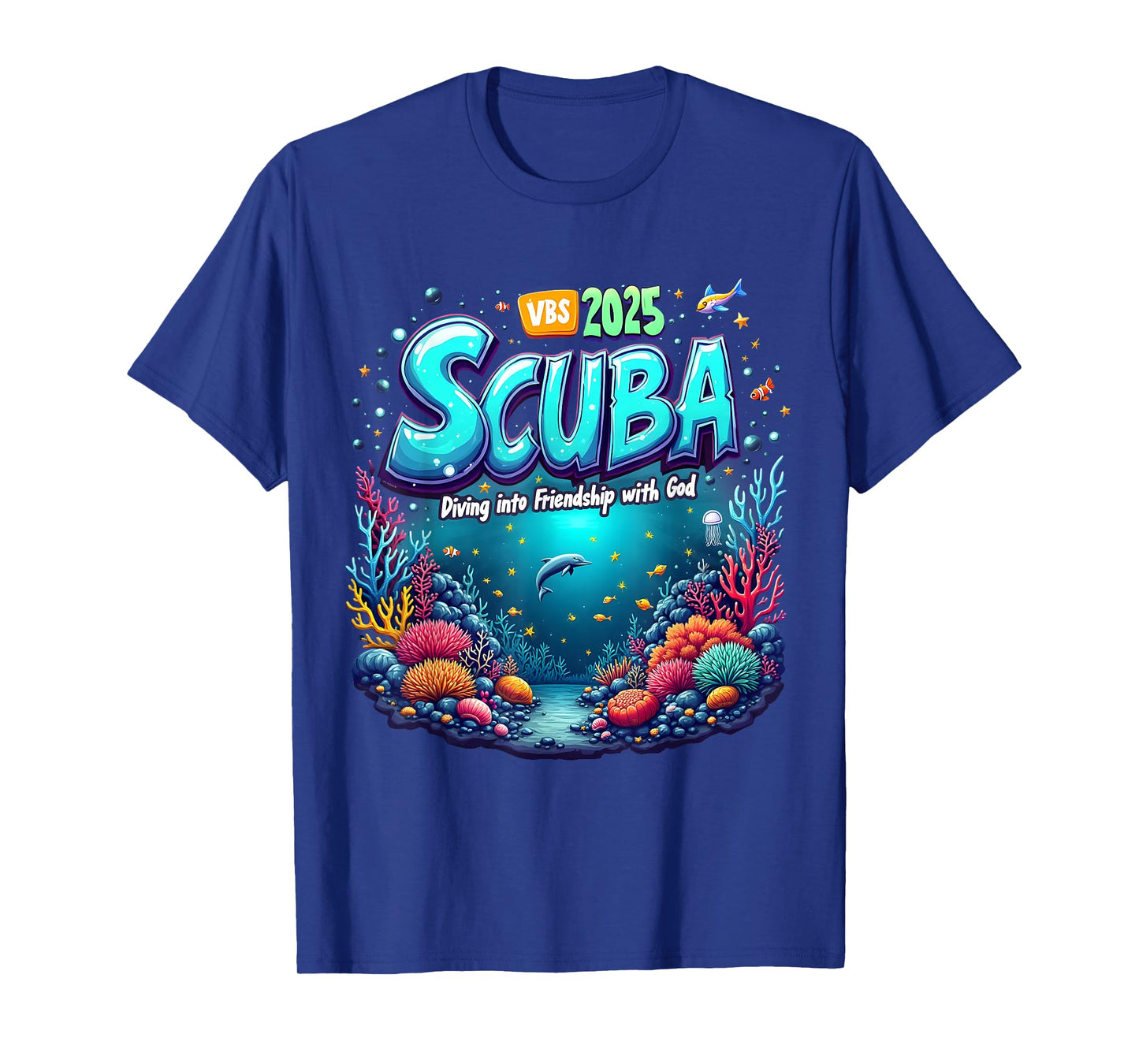 VBS 2025 Scuba Diving Into Friendship with God Christian T-Shirt