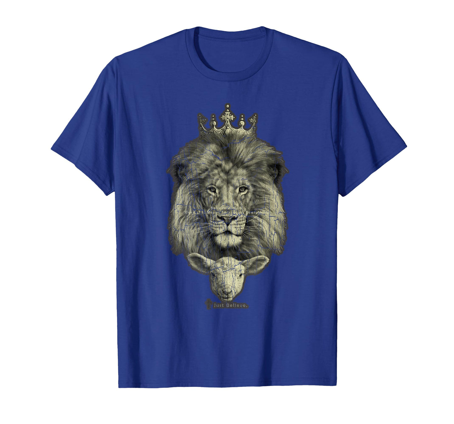 Vintage Retro The Lion And The Lamb Christian Sportswear-The T-Shirt