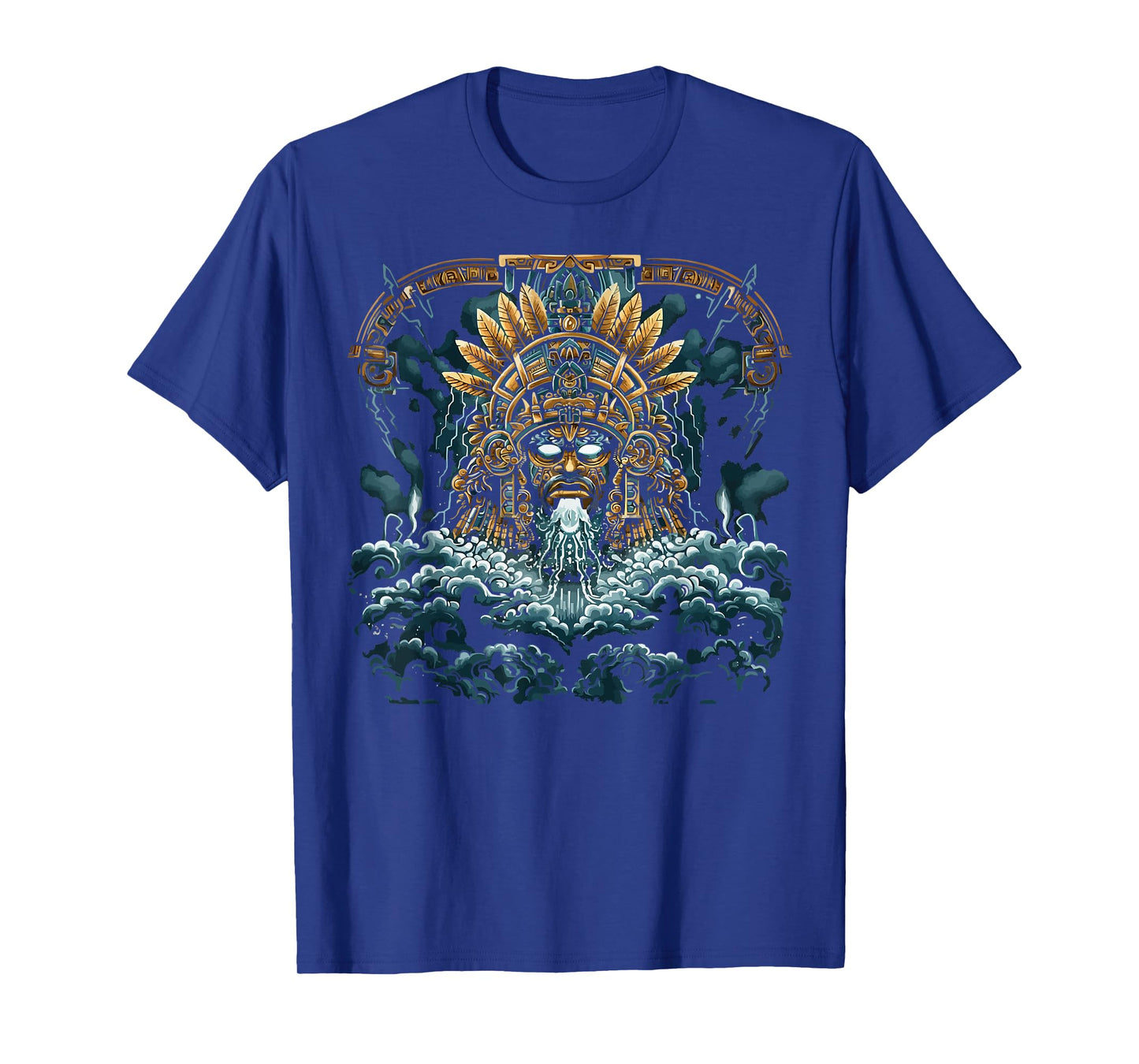 Aztec God Aztec Culture Mayan Indigenous Tlaloc Statue T-Shirt