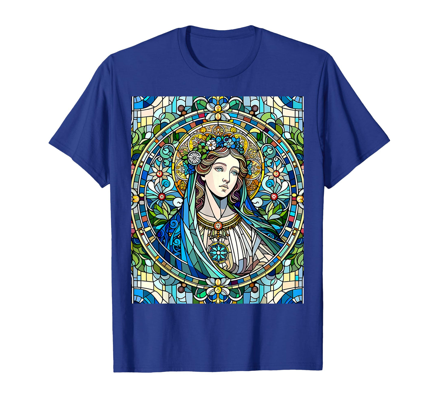 Christian Stained Glass Mary Magdalene T-Shirt